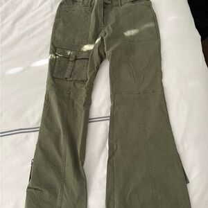 Urban Outfitters Olive Boot Cut Pants